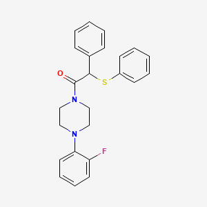 molecular formula C24H23FN2OS B3975756 1-(2-fluorophenyl)-4-[phenyl(phenylthio)acetyl]piperazine 