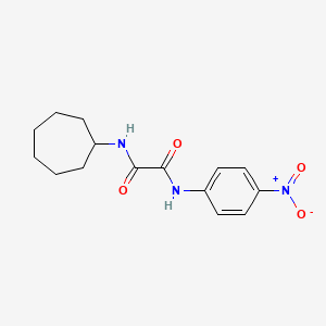 molecular formula C15H19N3O4 B3975762 N-cycloheptyl-N'-(4-nitrophenyl)ethanediamide 