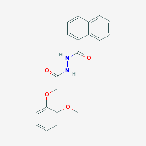 molecular formula C20H18N2O4 B397579 N'-[2-(2-methoxyphenoxy)acetyl]-1-naphthohydrazide 