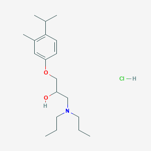 molecular formula C19H34ClNO2 B3975796 1-(dipropylamino)-3-(4-isopropyl-3-methylphenoxy)-2-propanol hydrochloride 