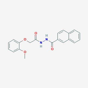 molecular formula C20H18N2O4 B397580 N'-[2-(2-methoxyphenoxy)acetyl]-2-naphthohydrazide 
