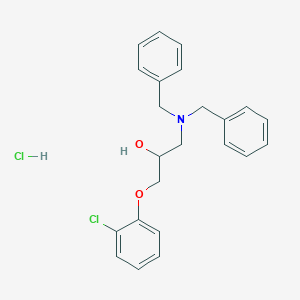 molecular formula C23H25Cl2NO2 B3975815 1-(2-chlorophenoxy)-3-(dibenzylamino)-2-propanol hydrochloride 