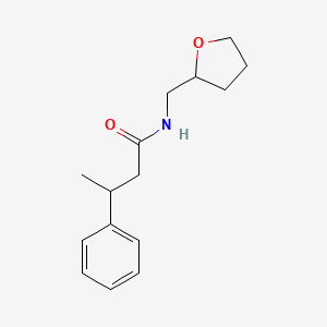 molecular formula C15H21NO2 B3975842 3-phenyl-N-(tetrahydro-2-furanylmethyl)butanamide 