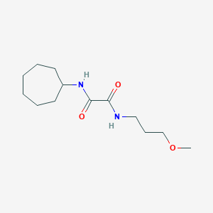 molecular formula C13H24N2O3 B3975868 N-cycloheptyl-N'-(3-methoxypropyl)ethanediamide 