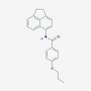 molecular formula C22H21NO2 B397594 N-(1,2-dihydro-5-acenaphthylenyl)-4-propoxybenzamide 