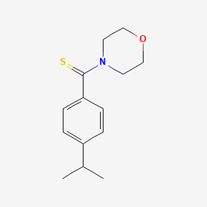 molecular formula C14H19NOS B3975968 4-[(4-isopropylphenyl)carbonothioyl]morpholine 