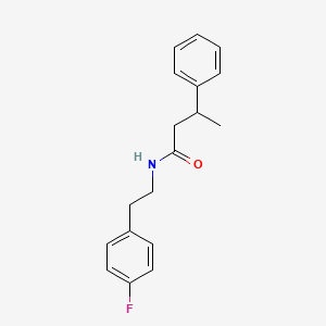 molecular formula C18H20FNO B3975987 N-[2-(4-fluorophenyl)ethyl]-3-phenylbutanamide 