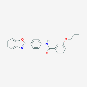 molecular formula C23H20N2O3 B397602 N-[4-(1,3-benzoxazol-2-yl)phenyl]-3-propoxybenzamide 