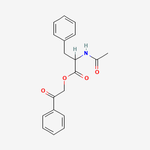 molecular formula C19H19NO4 B3976026 2-oxo-2-phenylethyl N-acetylphenylalaninate 