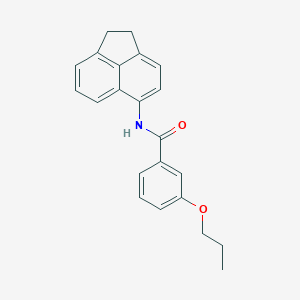 molecular formula C22H21NO2 B397608 N-(1,2-dihydroacenaphthylen-5-yl)-3-propoxybenzamide 