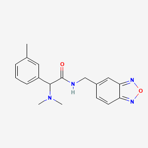 N-(2,1,3-benzoxadiazol-5-ylmethyl)-2-(dimethylamino)-2-(3-methylphenyl)acetamide