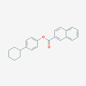 molecular formula C23H22O2 B397624 4-Cyclohexylphenyl 2-naphthoate 