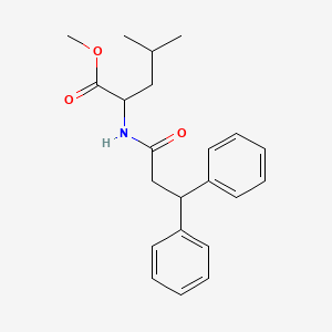 methyl N-(3,3-diphenylpropanoyl)leucinate