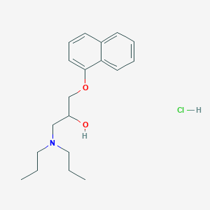 molecular formula C19H28ClNO2 B3976261 1-(dipropylamino)-3-(1-naphthyloxy)-2-propanol hydrochloride 