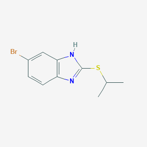 molecular formula C10H11BrN2S B397627 6-bromo-2-propan-2-ylsulfanyl-1H-benzimidazole CAS No. 309924-62-7