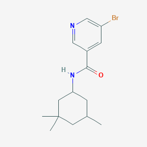 molecular formula C15H21BrN2O B3976274 5-bromo-N-(3,3,5-trimethylcyclohexyl)nicotinamide 