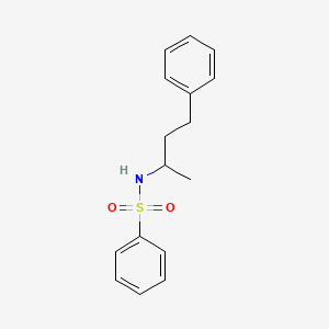 molecular formula C16H19NO2S B3976313 N-(1-methyl-3-phenylpropyl)benzenesulfonamide 