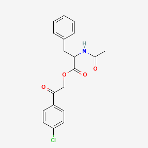 2-(4-chlorophenyl)-2-oxoethyl N-acetylphenylalaninate