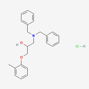 molecular formula C24H28ClNO2 B3976324 1-(dibenzylamino)-3-(2-methylphenoxy)-2-propanol hydrochloride 