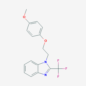 1-[2-(4-methoxyphenoxy)ethyl]-2-(trifluoromethyl)-1H-benzimidazole