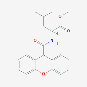 molecular formula C21H23NO4 B3976345 methyl N-(9H-xanthen-9-ylcarbonyl)leucinate 