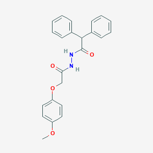 molecular formula C23H22N2O4 B397635 N'-[(4-methoxyphenoxy)acetyl]-2,2-diphenylacetohydrazide 