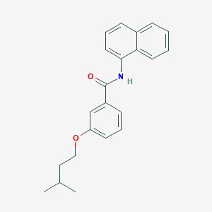 molecular formula C22H23NO2 B397636 3-(isopentyloxy)-N-(1-naphthyl)benzamide 
