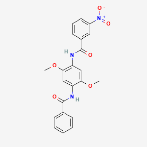 N-[4-(benzoylamino)-2,5-dimethoxyphenyl]-3-nitrobenzamide