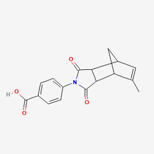 4-(8-methyl-3,5-dioxo-4-azatricyclo[5.2.1.0~2,6~]dec-8-en-4-yl)benzoic acid