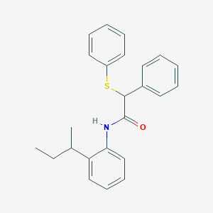 molecular formula C24H25NOS B3976450 N-(2-sec-butylphenyl)-2-phenyl-2-(phenylthio)acetamide 
