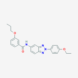 molecular formula C24H24N4O3 B397646 N-[2-(4-ethoxyphenyl)-2H-1,2,3-benzotriazol-5-yl]-3-propoxybenzamide 