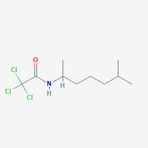 molecular formula C10H18Cl3NO B3976475 2,2,2-trichloro-N-(1,5-dimethylhexyl)acetamide 
