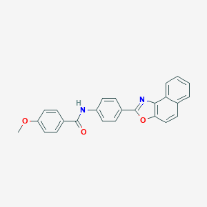 4-METHOXY-N-(4-{NAPHTHO[1,2-D][1,3]OXAZOL-2-YL}PHENYL)BENZAMIDE