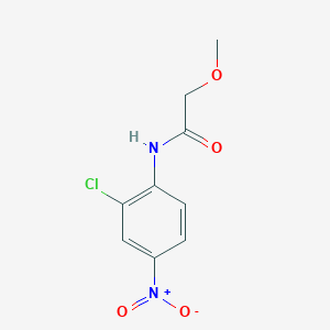 molecular formula C9H9ClN2O4 B3976536 N-(2-chloro-4-nitrophenyl)-2-methoxyacetamide 