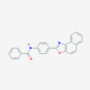 molecular formula C24H16N2O2 B397654 N-(4-naphtho[1,2-d][1,3]oxazol-2-ylphenyl)benzamide 