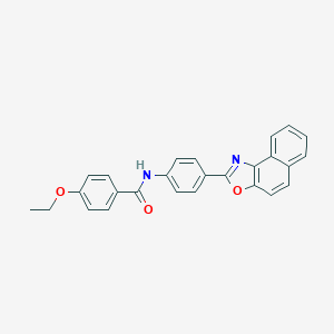 molecular formula C26H20N2O3 B397655 4-ethoxy-N-(4-naphtho[1,2-d][1,3]oxazol-2-ylphenyl)benzamide 