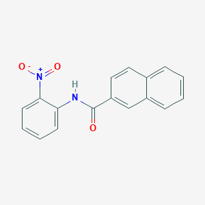 molecular formula C17H12N2O3 B3976565 N-(2-硝基苯基)-2-萘酰胺 