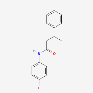 molecular formula C16H16FNO B3976585 N-(4-fluorophenyl)-3-phenylbutanamide 