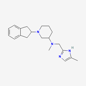 molecular formula C20H28N4 B3976622 1-(2,3-dihydro-1H-inden-2-yl)-N-methyl-N-[(4-methyl-1H-imidazol-2-yl)methyl]-3-piperidinamine 
