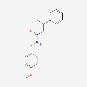 molecular formula C18H21NO2 B3976629 N-(4-methoxybenzyl)-3-phenylbutanamide 