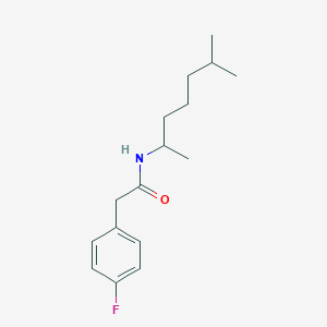 molecular formula C16H24FNO B3976827 N-(1,5-dimethylhexyl)-2-(4-fluorophenyl)acetamide 
