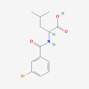 molecular formula C13H16BrNO3 B3976828 N-(3-bromobenzoyl)leucine 