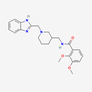 molecular formula C23H28N4O3 B3976850 N-{[1-(1H-benzimidazol-2-ylmethyl)-3-piperidinyl]methyl}-2,3-dimethoxybenzamide 