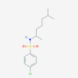 molecular formula C14H22ClNO2S B3976863 4-chloro-N-(1,5-dimethylhexyl)benzenesulfonamide 
