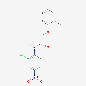 molecular formula C15H13ClN2O4 B3976876 N-(2-chloro-4-nitrophenyl)-2-(2-methylphenoxy)acetamide 