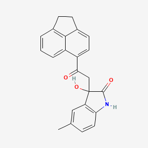 3-[2-(1,2-dihydro-5-acenaphthylenyl)-2-oxoethyl]-3-hydroxy-5-methyl-1,3-dihydro-2H-indol-2-one