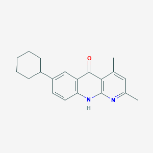 7-cyclohexyl-2,4-dimethylbenzo[b]-1,8-naphthyridin-5(10H)-one