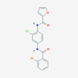 N-{4-[(2-bromobenzoyl)amino]-2-chlorophenyl}-2-furamide
