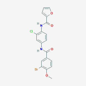 N-{4-[(3-bromo-4-methoxybenzoyl)amino]-2-chlorophenyl}-2-furamide
