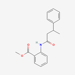 molecular formula C18H19NO3 B3976950 methyl 2-[(3-phenylbutanoyl)amino]benzoate 